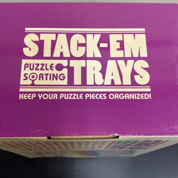 Jigsaw Puzzles Puzzle Sorting Pieces Organizer Stacking Trays Colors Border Tray - Picture 7 of 7